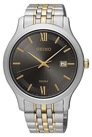 Seiko Men's Two Tone Special Value Stainless Steel Bracelet Watch SUR231
