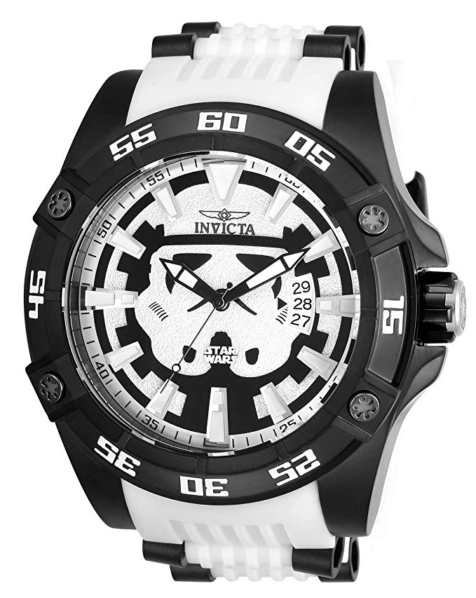 Invicta Marvel 26516 Star Wars White Silicone Strap Stainless Steel Limited Edition Men's Watch