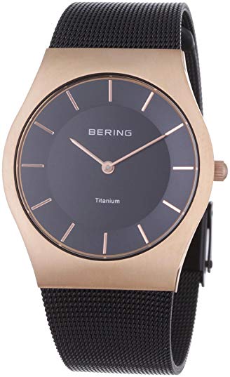 BERING Time 11935-262 Unisex Classic Collection Watch with Stainless-Steel Strap and scratch resistent sapphire crystal. Designed in Denmark