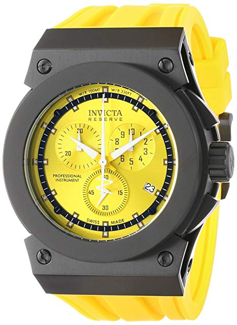 Invicta Men's 12022 Akula Analog Display Swiss Quartz Yellow Watch