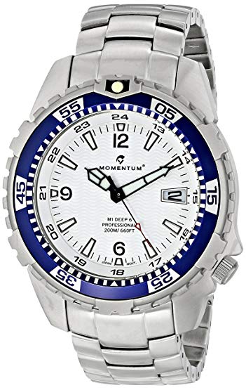 Momentum Men's 1M-DV06W00 M1 Deep 6 Analog Display Japanese Quartz Silver Watch