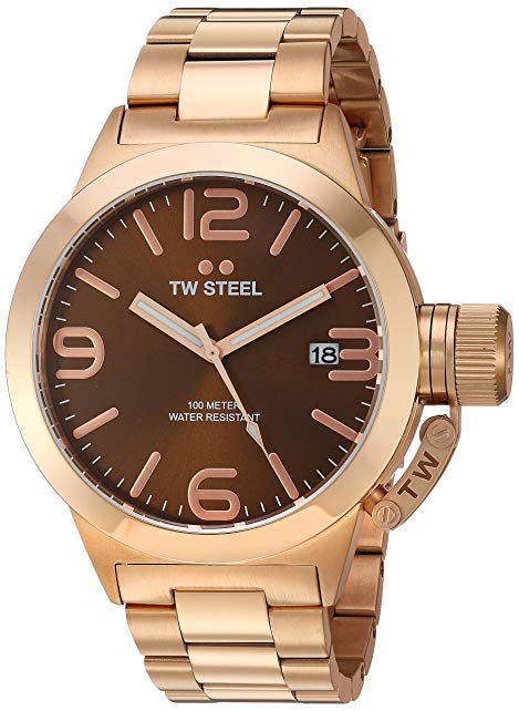 TW Steel Men's CB191 Analog Display Quartz Rose Gold Watch