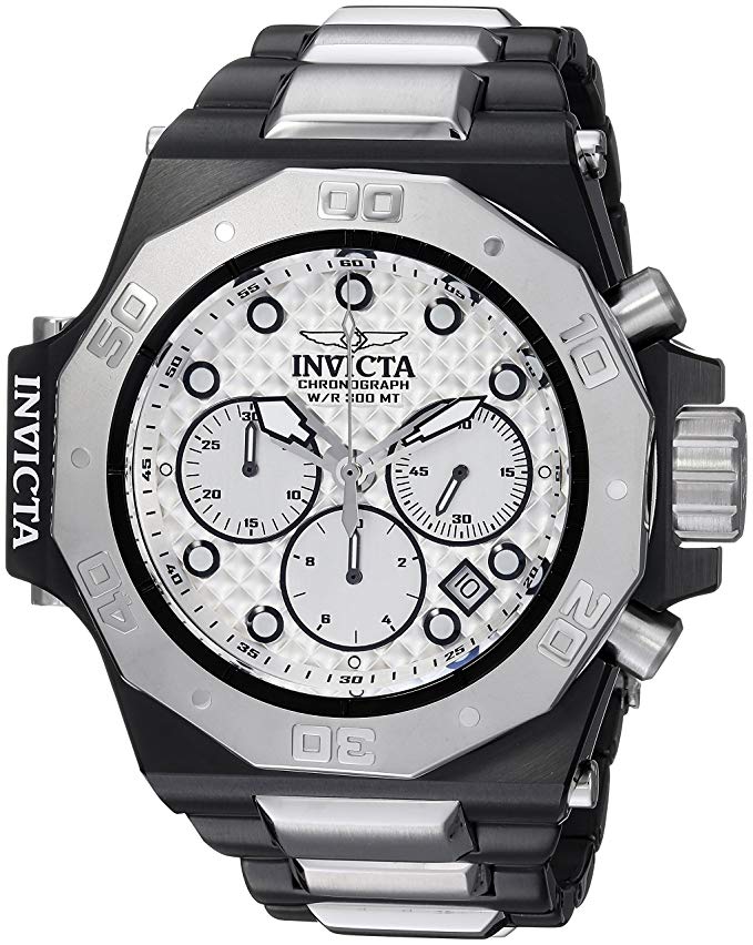 Invicta Men's 'Akula' Quartz Stainless Steel Casual Watch, Color:Silver-Toned (Model: 23098)