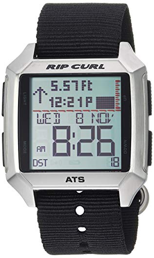 Rip Curl Men's Quartz Stainless Steel and Polyurethane Sport Watch, Color Black (Model: A1135BLK1SZ)