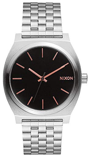 Nixon Men's Time Teller A0452064 Silver Stainless-Steel Watch