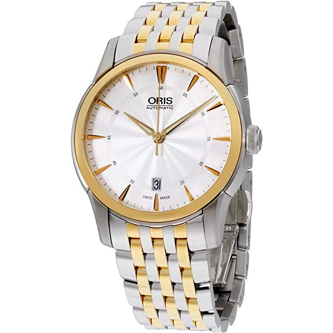 Oris Artelier Date Silver Dial Stainless Steel Men's Watch 73376704351MB