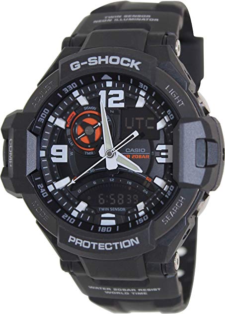 G-Shock GA-1000-1A Aviation Series Men's Luxury Watch - Black / One Size