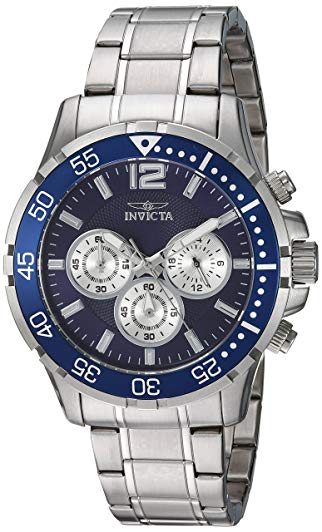 Invicta Men's 'Specialty' Quartz Stainless Steel Casual Watch, Color:Silver-Toned (Model: 23664)