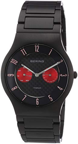BERING Time 11939-729 Men Titanium Collection Watch with Titanium Strap and scratch resistent sapphire crystal. Designed in Denmark