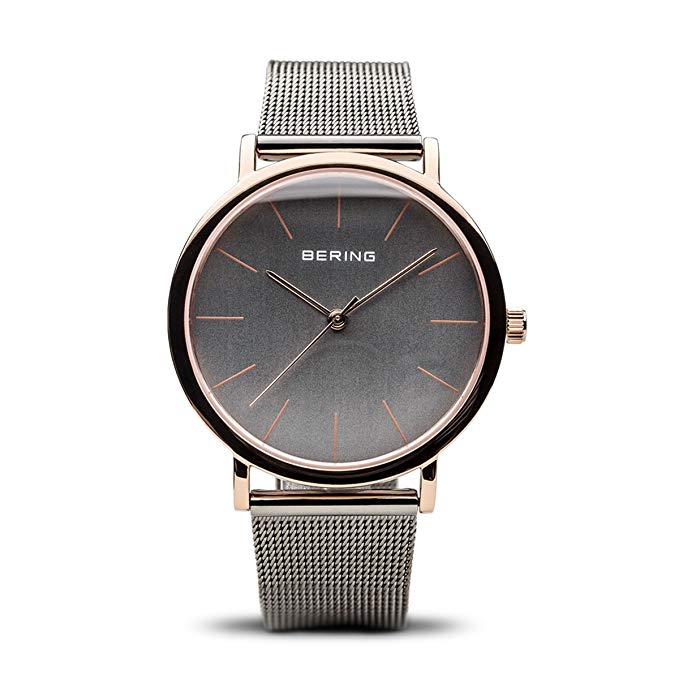BERING Time 13436-369 Classic Collection Watch with Mesh Band and scratch resistant sapphire crystal. Designed in Denmark.