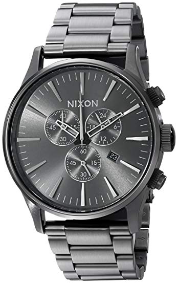 Nixon Men's Geo Volt Sentry Stainless Steel Watch with Link Bracelet