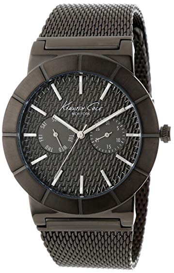 Kenneth Cole New York Men's KC9227 Dress Sport Triple Black Dial Chronograph Link Bracelet Watch