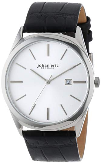 Johan Eric Men's JE8000-04-001 Viborg Stainless Steel Silver Sunray Dial Date Watch