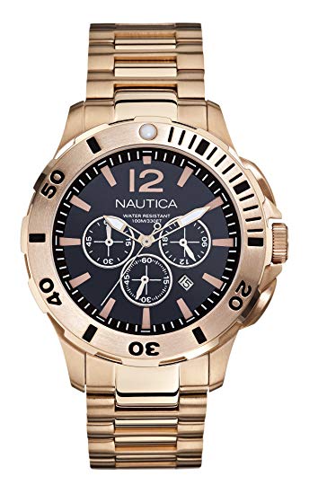 Nautica Men's N27524G Bfd 101 Dive Style Chrono Watch
