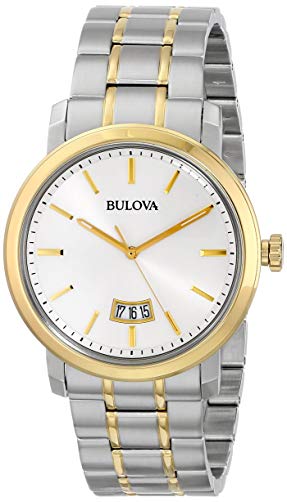 Bulova Men's 98B214 Analog Display Japanese Quartz Two Tone Watch