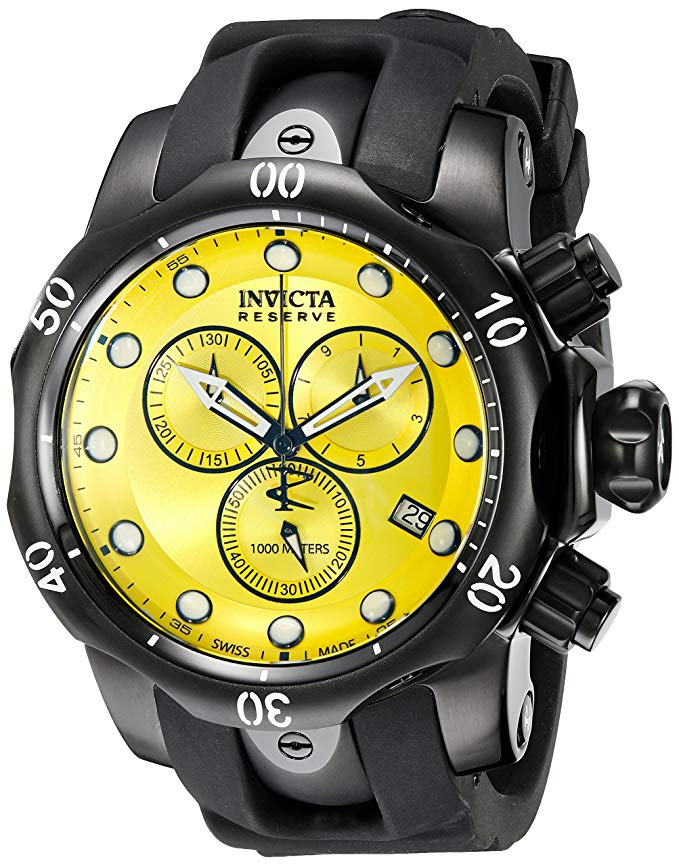 Invicta Men's 5736 Reserve Collection Black Ion-Plated Chronograph Watch