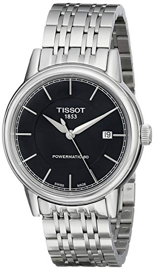 Tissot Men's T0854071105100 T Classic Powermatic Analog Display Swiss Automatic Silver Watch