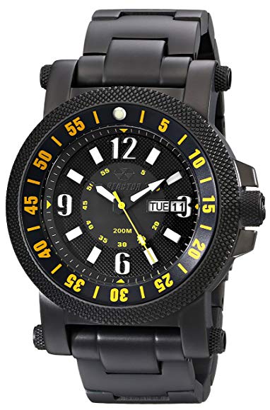 REACTOR Men's 56507 Analog Display Japanese Quartz Black Watch