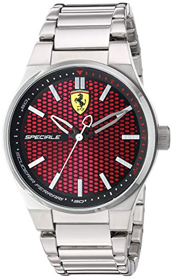 Scuderia Ferrari Men's Quartz Stainless Steel Casual Watch, Color Silver-Toned (Model: 830357)
