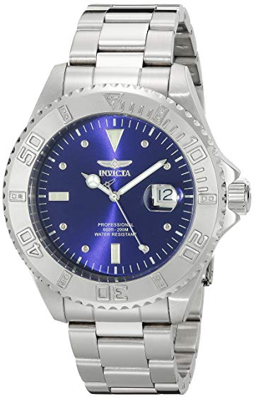 Invicta Men's 14783 Pro Diver Diamond-Accented Stainless Steel Watch with Blue Dial