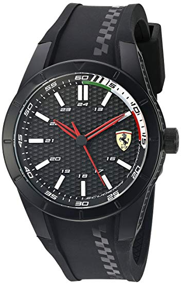 Ferrari Men's 'Redrev' Quartz Black Casual Watch (Model: 0830301)