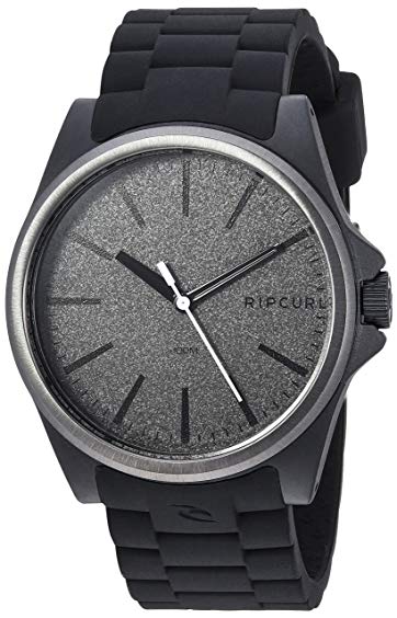 Rip Curl Men's Quartz Plastic and Silicone Sport Watch, Color:Black (Model: A3120-DSH)