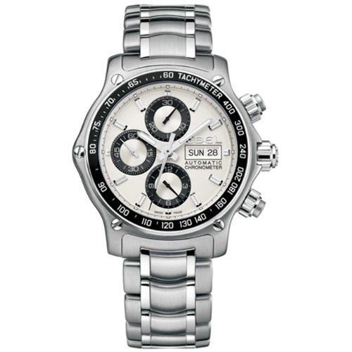 Ebel Men's 9750L62/63B60 1911 Discovery Chronograph Silver Dial Watch