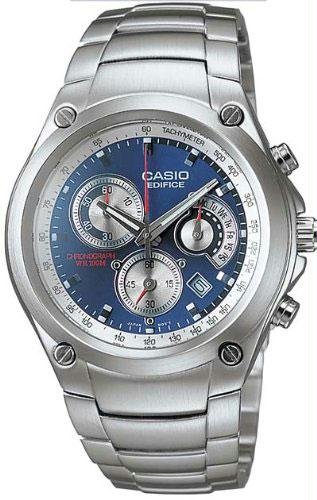 Men's Stainless Steel Edifice Blue Dial Chronograph