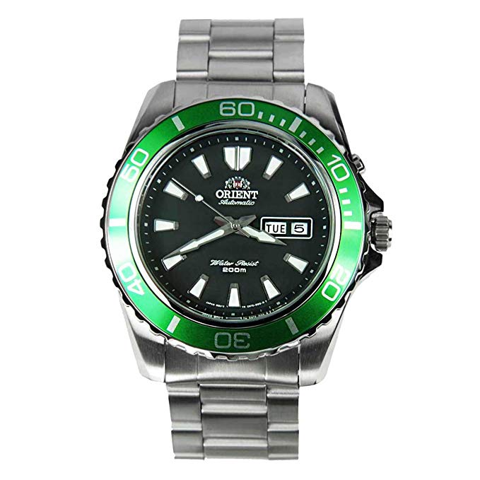 Orient Automatic Dive Watch CEM75003B (Green Bezel Mako II)