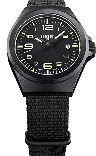 traser P59 Essential S Black Dial Black NATO Strap Unisex Watch 108212