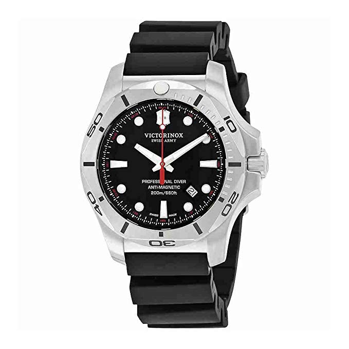 Victorinox V241733 INOX Men's Watches, Black/Black, 45mm