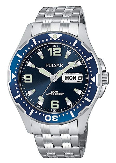 Pulsar Men's PXN107 Sport Silver-Tone Stainless Steel Watch