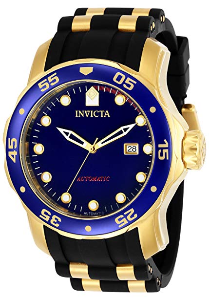 Invicta Men's 'Pro Diver' Automatic Stainless Steel and Polyurethane Diving Watch, Color:Black (Model: 23629)