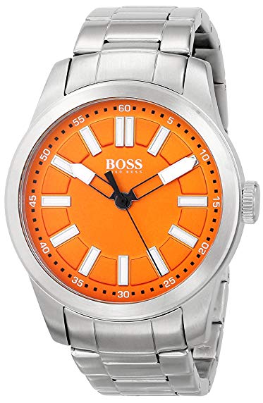 BOSS Orange Men's 1512935 Big Up Analog Display Quartz Silver Watch