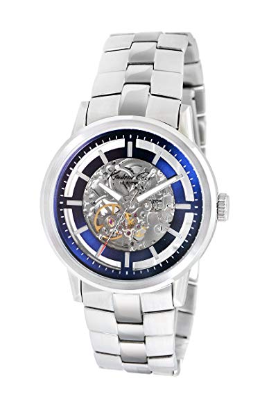 Kenneth Cole New York Men's KC9084 Automatic Automatic Clear Dial Blue Details Watch
