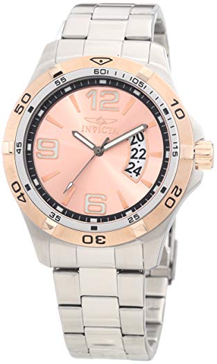 Invicta Men's 0085 Specialty Rose Dial Stainless Steel Watch