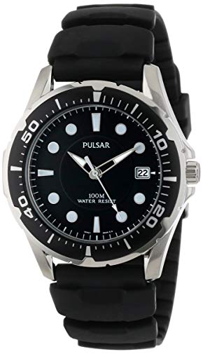 Pulsar Men's Black Quartz Watch