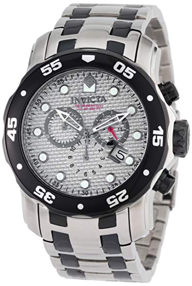Invicta Men's 0690 Pro Diver Chronograph Stainless Steel and Gunmetal Watch