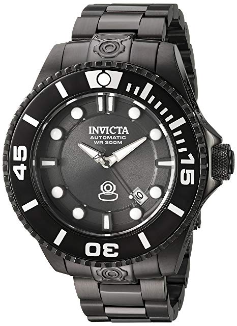 Invicta Men's 'Pro Diver' Automatic Stainless Steel Diving Watch, Color:Black (Model: 19810)