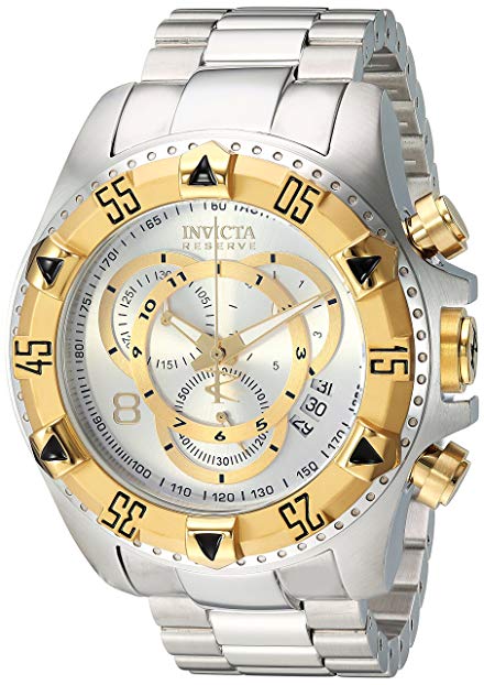 Invicta Men's 1877 Reserve Chronograph Silver Dial Stainless Steel Watch