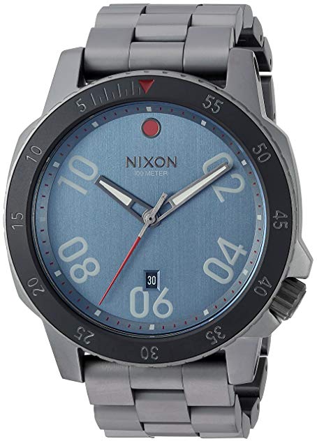 Nixon Men's 'Ranger' Quartz Stainless Steel Watch, Color:Grey (Model: A5062340-00)
