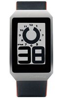 E Ink Digital Hour Clock Watch with Black Leather Band