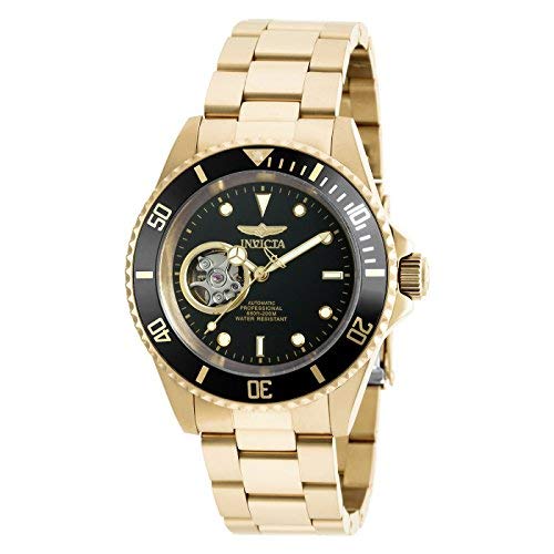 Invicta Men's 'Pro Diver' Automatic Stainless Steel Diving Watch, Color:Gold-Toned (Model: 20436)