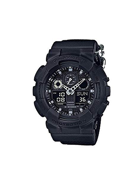 Casio G-Shock GA100BBN-1A Monotone Black Condura Series Watch