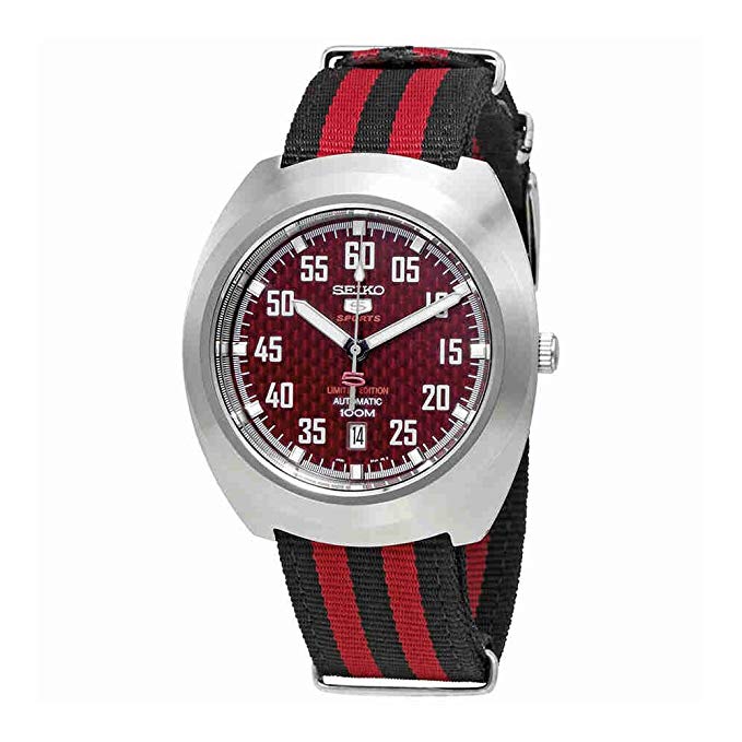 SEIKO 5 Sports 100M Retro Automatic Limited Edition Watch Red SRPA87K1