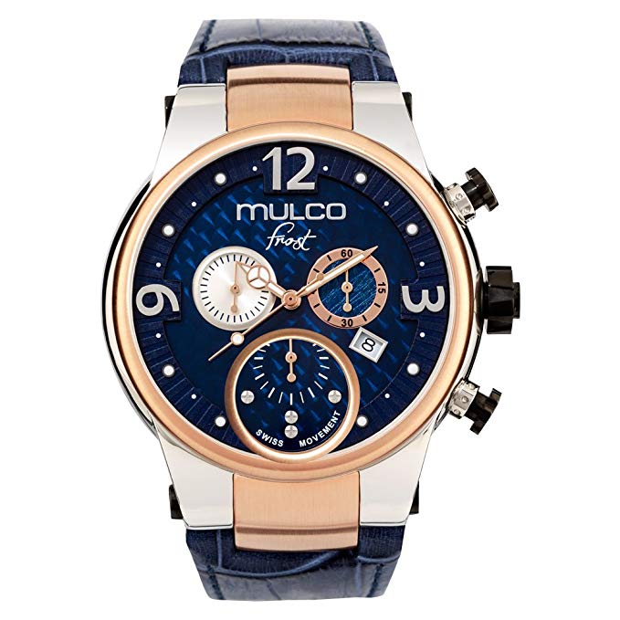 Mulco Frost MW5-2602-043 Blue Leather Band Men Watch