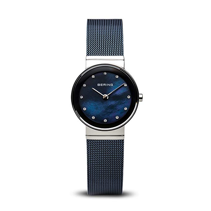 BERING Time 10126-307 Womens Classic Collection Watch with Mesh Band and scratch resistant sapphire crystal. Designed in Denmark.