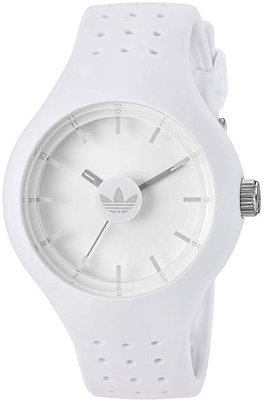 adidas Men's 'Ipswich' Quartz Rubber and Silicone Casual Watch, Color:White (Model: ADH3201)