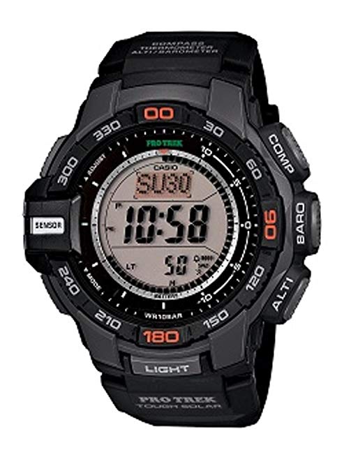 Casio ProTrek Tough Solar Triple Sensor Watch, Black, small PRG270-1