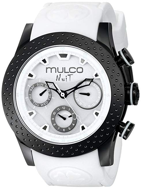MULCO Unisex MW5-1962-018 Analog Display Swiss Quartz White Watch